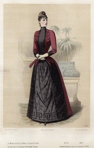 Francouzská módní deska, konec 19. století od French School