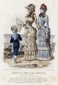 Francouzská módní deska, konec 19. století od French School
