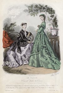 Francouzská módní deska, konec 19. století od French School