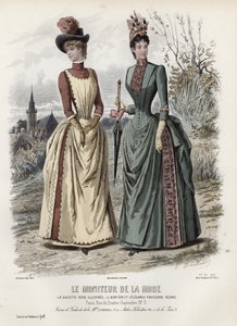 Francouzská módní deska, konec 19. století od French School