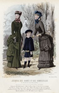 Francouzská módní deska, konec 19. století od French School