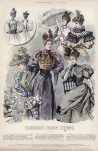 Francouzská módní deska, konec 19. století od French School