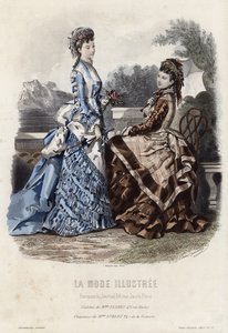 Francouzská módní deska, konec 19. století od French School