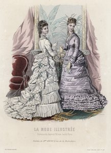 Francouzská módní deska, konec 19. století od French School