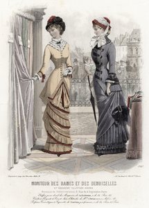 Francouzská módní deska, konec 19. století od French School