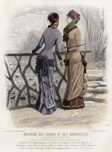 Francouzská módní deska, konec 19. století od French School