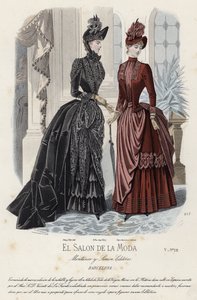 Francouzská módní deska, konec 19. století od French School
