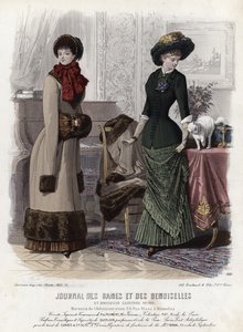 Francouzská módní deska, konec 19. století od French School