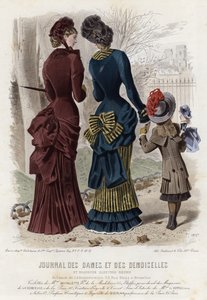 Francouzská módní deska, konec 19. století od French School