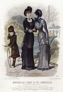 Francouzská módní deska, konec 19. století od French School