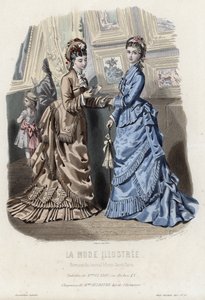 Francouzská módní deska, konec 19. století od French School
