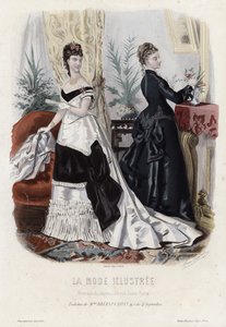 Francouzská módní deska, konec 19. století od French School