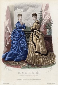 Francouzská módní deska, konec 19. století od French School