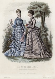 Francouzská módní deska, konec 19. století od French School