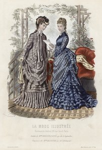 Francouzská módní deska, konec 19. století od French School
