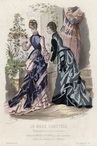 Francouzská módní deska, konec 19. století od French School