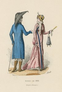 Francouzská móda z roku 1804 od French School