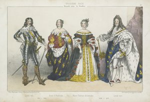 Francouzští králové a královny starší větve Bourbonů od French School