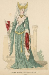 Francouzská šlechtična za vlády Karla VI., 1380 od French School