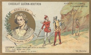 Friedrich von Schiller (1759-1805), německý básník, dramatik a spisovatel, autor „Guillaume Tell“, drama (1804) od French School