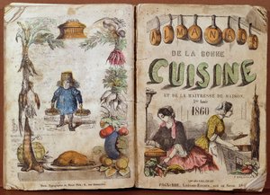 Přední strana obálky Almanachu de la Bonne Cuisine et de la Maitresse de Maison, 1860 od French School