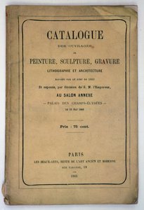 Přední strana katalogu pro Salon des Refuses, 1863 od French School