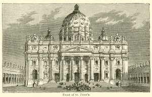 Přední strana svatého Petra (rytina) od French School