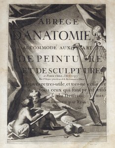 Frontispiece - Abstraktní anatomie, přizpůsobená umění malířství a sochařství - Abrege d