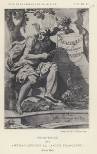 Frontispis k poznámkám o francouzském jazyce, Paříž od French School