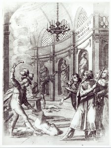 Frontispis pro Polyeucte od Pierra Corneille (1606-84) vydaný v roce 1643 od French School
