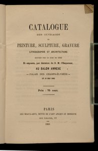 Frontispis pro katalog pro Salon des Refuses, 1863 od French School