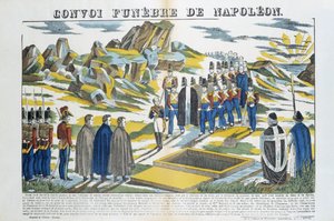 Konvoj Funebre Napoleona-le-Grand Bonaparte (1769-1821) na ostrově Sainte-Helene. Obrázek města Epinal od French School
