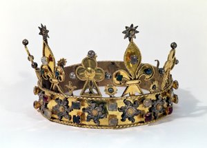 Pohřební koruna Filipa Francouzského (1342-1404) 1404 (zlato, perly a drahé kameny)