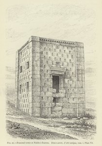 Pohřební věž v Nakht-i-Rustem od French School