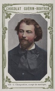 G Charpentier, hudební skladatel (barevná fotografie) od French School
