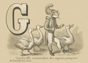G: Grinchu (pan) velitel hasičského sboru Fouilly-les-Oies od French School