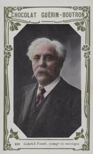 Gabriel Faure , hudební skladatel (barevné foto) od French School