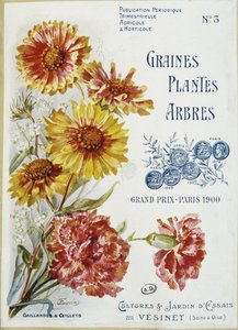 Gaillardes a karafiáty - Obálka časopisu „Semena zasazují stromy“, č. 3 od French School