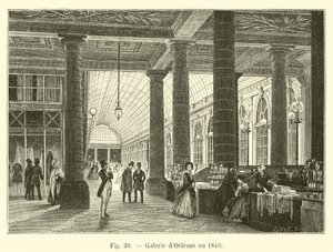 Galerie dOrleans v roce 1840 od French School