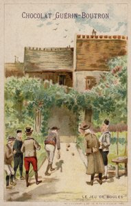 Hra koule (chromolitho) od French School