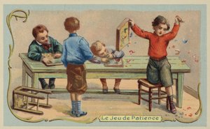 Hra trpělivosti (chromolitho) od French School