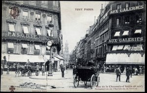 Zahrady Elysejského paláce - litografie od French School