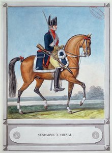 Četník na koni, c. 1812 od French School