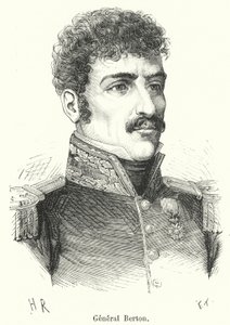 General Berton (rytina) od French School