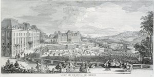 Celkový pohled na Chateau de Meudon od French School
