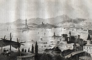 Genova - Genes - Genoa - Rytina z “” Malebné Itálie”” od M. de Norvinse, Ch. Nodier 1834-1836. od French School