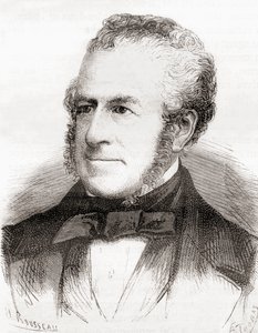George Richards Elkington, z knihy Les Merveilles de la Science, vydané kolem roku 1870 (rytina) od French School