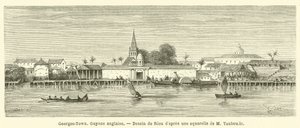 Georges-Town, Britská Guyana (rytina) od French School