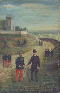 Georges Clemenceau (1841-1929) jako starosta Montmartru 18. března 1871 od French School