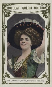 Germaine Gallois, Revue des Varietes (barevné foto) od French School